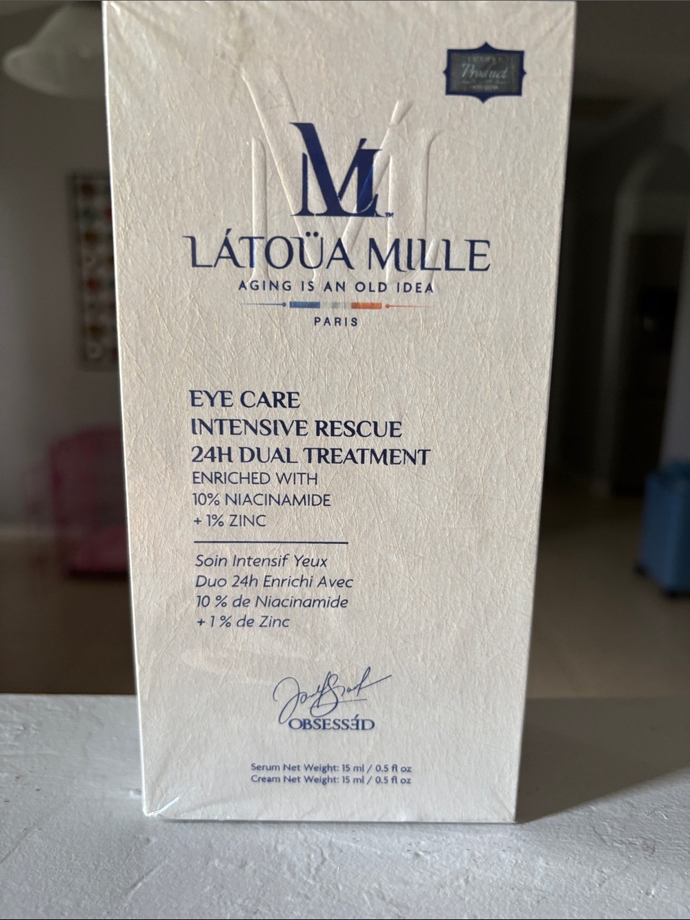 Eye Care Intensive Rescue 24H Dual Treatment - White